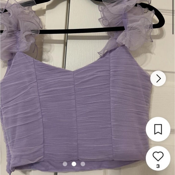 purple zara corset top - Picture 6 of 7